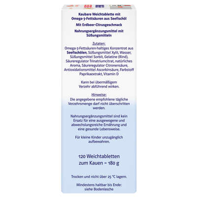 Doppelherz system OMEGA-3 family Gel-Tabs zum Kauen, A-Nr.: 5886178 - 03