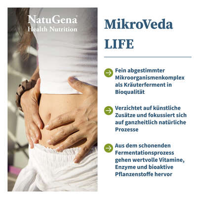 Sie sehen eine Packung NatuGena MikroVeda LIFE flüssig, Produktbild: 02 NatuGena MikroVeda LIFE flüssig, A-Nr.: 5926759 - 02