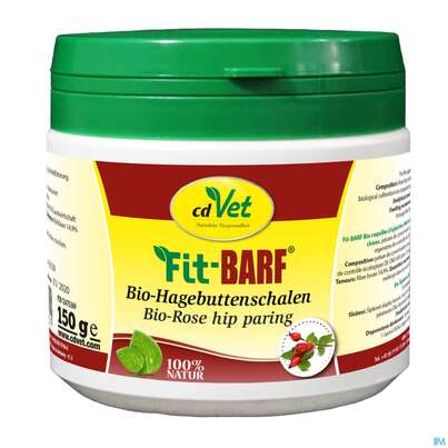 Sie sehen eine Packung Veterinaerprodukte Fit-barf Bio Hagenbuttenschale 150g, Produktbild: 01 Veterinaerprodukte Fit-barf Bio Hagenbuttenschale 150g, A-Nr.: 4554729 - 01