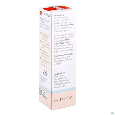 Sie sehen eine Packung Veterinaerprodukte Pha Augenpflege Hund +katze Lösung 20ml, Produktbild: 02 Veterinaerprodukte Pha Augenpflege Hund +katze Lösung 20ml, A-Nr.: 4996798 - 02