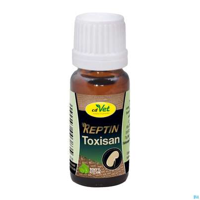 Sie sehen eine Packung Veterinaerprodukte Reptin Toxisan 10ml, Produktbild: 01 Veterinaerprodukte Reptin Toxisan 10ml, A-Nr.: 3491636 - 01