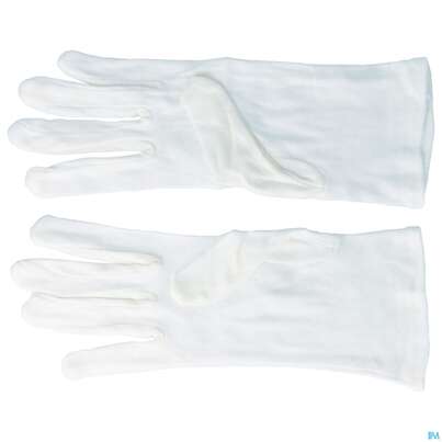Sie sehen eine Packung Zwirnhandschuhe Mpoe Weiss Gr 12 2st, Produktbild: 01 Zwirnhandschuhe Mpoe Weiss Gr 12 2st, A-Nr.: 2285283 - 01