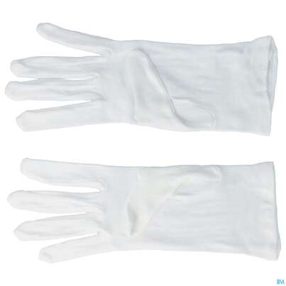 Sie sehen eine Packung Zwirnhandschuhe Mpoe Weiss Gr 15 2st, Produktbild: 01 Zwirnhandschuhe Mpoe Weiss Gr 15 2st, A-Nr.: 3587454 - 01