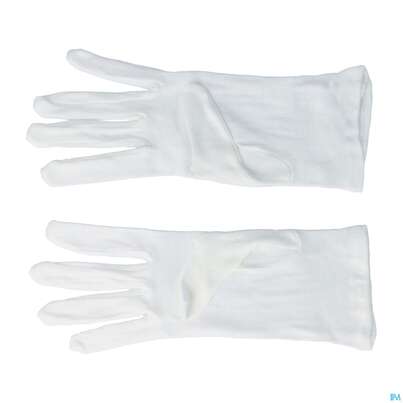Sie sehen eine Packung Zwirnhandschuhe Mpoe Weiss Gr 15 2st, Produktbild: 02 Zwirnhandschuhe Mpoe Weiss Gr 15 2st, A-Nr.: 3587454 - 02