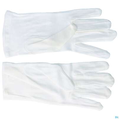 Sie sehen eine Packung Zwirnhandschuhe Mpoe Weiss Gr 9 2st, Produktbild: 01 Zwirnhandschuhe Mpoe Weiss Gr 9 2st, A-Nr.: 2285254 - 01