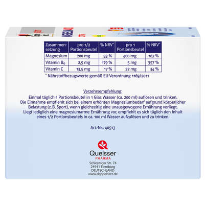 Doppelherz system MAGNESIUM 400 CITRAT Trinkgranulat, A-Nr.: 4137167 - 02