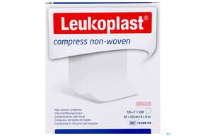 Vlieskompressen Leukopl Compress Steril 10x10cm 50x2 100st, A-Nr.: 2996280 - 01