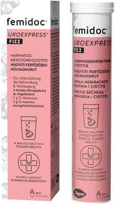femidoc UROEXPRESS FIZZ Brausetabletten, A-Nr.: 5876889 - 01