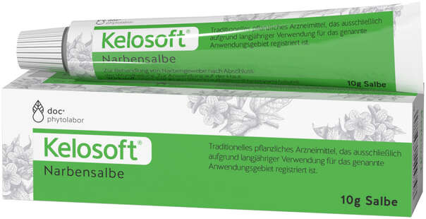 Sie sehen eine Packung Kelosoft®-Narbensalbe, Produktbild: 01 Kelosoft®-Narbensalbe, A-Nr.: 1144741 - 01