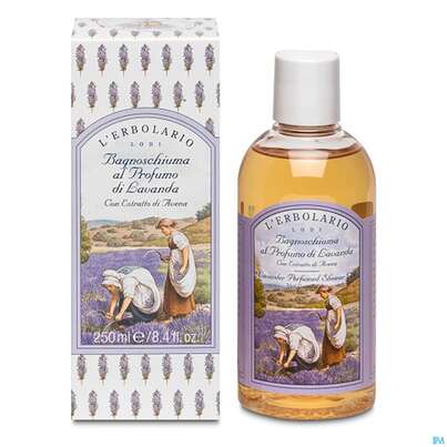 Sie sehen eine Packung L Erbolario Bad +duschgel Lavanda Lavendel 036.2 250ml, Produktbild: 01 L Erbolario Bad +duschgel Lavanda Lavendel 036.2 250ml, A-Nr.: 3584680 - 01