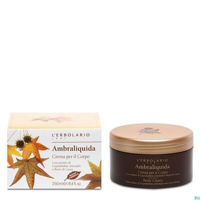 Sie sehen eine Packung L Erbolario Koerpercreme Ambraliquida 026.3 250ml, Produktbild: 01 L Erbolario Koerpercreme Ambraliquida 026.3 250ml, A-Nr.: 3171989 - 01