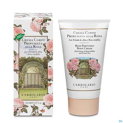 Sie sehen eine Packung L Erbolario Koerperlotion Rose Klassische Rose 026.1 150ml, Produktbild: 01 L Erbolario Koerperlotion Rose Klassische Rose 026.1 150ml, A-Nr.: 2992425 - 01