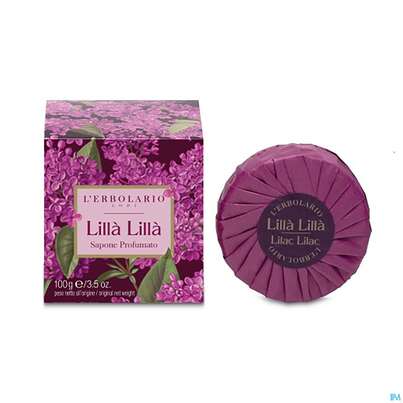 Sie sehen eine Packung Seifen L Erbolario Lilla Lilla Flieder 041.0 100g, Produktbild: 01 Seifen L Erbolario Lilla Lilla Flieder 041.0 100g, A-Nr.: 5066245 - 01