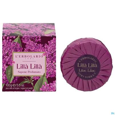 Sie sehen eine Packung Seifen L Erbolario Lilla Lilla Flieder 041.0 100g, Produktbild: 02 Seifen L Erbolario Lilla Lilla Flieder 041.0 100g, A-Nr.: 5066245 - 02