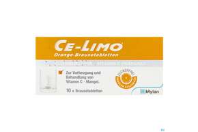 Ce-limo Orange Brausetabl 10st, A-Nr.: 0064359 - 01
