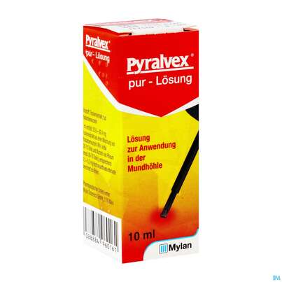 Pyralvex Pur lösung Z.anwendung I.d.mundhoehle 10ml, A-Nr.: 4960168 - 02