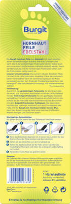 Burgit Hornhaut Feile Edelstahl, A-Nr.: 5599131 - 02