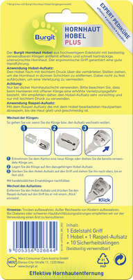 Burgit Hornhaut Hobel Plus, A-Nr.: 5406238 - 02