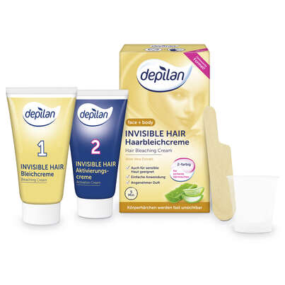 Sie sehen eine Packung Depilan invisible hair Bleichcreme, Produktbild: 03 Depilan invisible hair Bleichcreme, A-Nr.: 3328416 - 03