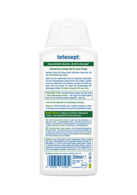 Tetesept Gesundheits-Dusche Kraft &amp; Energie 250ml, A-Nr.: 4094015 - 02
