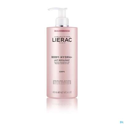 Sie sehen eine Packung Lierac Body/hydra+ Lotion/s 400ml, Produktbild: 01 Lierac Body/hydra+ Lotion/s 400ml, A-Nr.: 5067368 - 01
