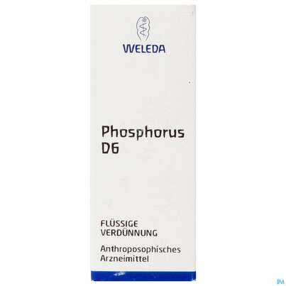 Phosphorus -weleda Dilution D 6 20ml, A-Nr.: 0710888 - 01