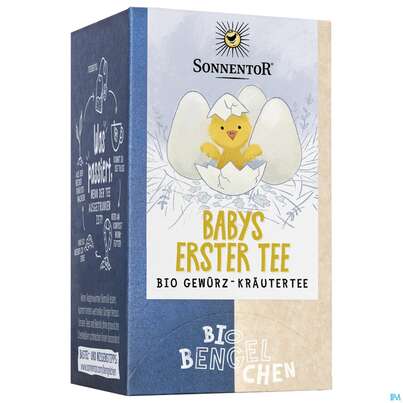 Sie sehen eine Packung Sonnentor Biobengelchen Babys Erster Tee 02628 18st, Produktbild: 01 Sonnentor Biobengelchen Babys Erster Tee 02628 18st, A-Nr.: 5448834 - 01