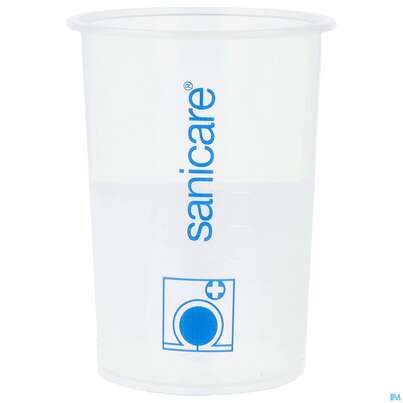 Sie sehen eine Packung Trinkbecher Sanicare Knick-cup Unterteil 1st, Produktbild: 01 Trinkbecher Sanicare Knick-cup Unterteil 1st, A-Nr.: 1515427 - 01