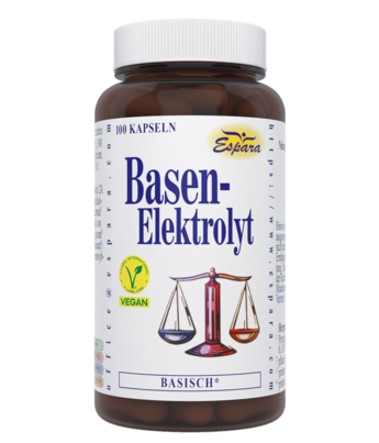 Sie sehen eine Packung Espara Basen Elektrolyt Kapseln, Produktbild: 02 Espara Basen Elektrolyt Kapseln, A-Nr.: 3699377 - 02