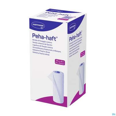 Sie sehen eine Packung Peha-haft Fixierbinde/latexfrei 4mx 10cm 1st, Produktbild: 03 Peha-haft Fixierbinde/latexfrei 4mx 10cm 1st, A-Nr.: 3328244 - 03