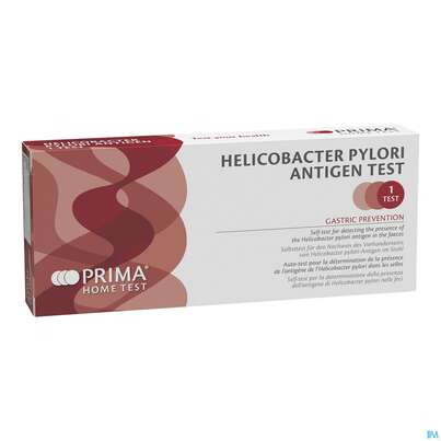 Sie sehen eine Packung Diagnostika U.zubehoer Prima Helicobacter Pylori Antigen Test 1st, Produktbild: 01 Diagnostika U.zubehoer Prima Helicobacter Pylori Antigen Test 1st, A-Nr.: 5771653 - 01