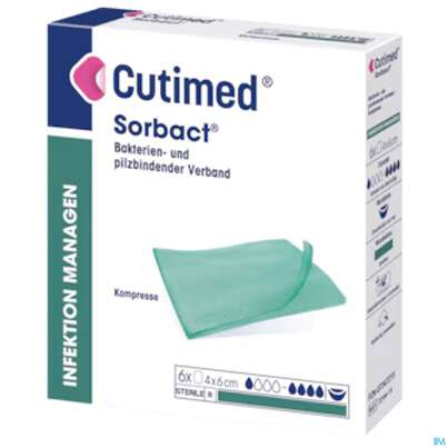 Cutimed/sorbact Gel Kompressen.bakterienbindend +hydrogel 7,5x 15cm Nr 7261111 10st, A-Nr.: 3691499 - 02