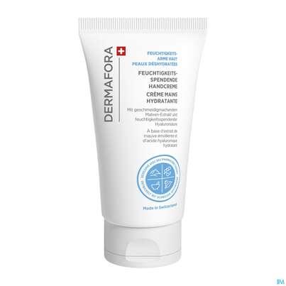 Sie sehen eine Packung Dermafora Hydr Handcreme Feuchtigkeitsarme Haut 75ml, Produktbild: 01 Dermafora Hydr Handcreme Feuchtigkeitsarme Haut 75ml, A-Nr.: 5561163 - 01
