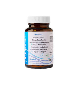 Sie sehen eine Packung Proves Plex® - Komplex aus Pflanzenessenzen und Phytosterolen, Produktbild: 01 Proves Plex® - Komplex aus Pflanzenessenzen und Phytosterolen, A-Nr.: 4938803 - 01
