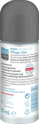 Savoderm med MEN SENSITIVE Pflege Deo Roll-on 3-Fach Aktiv 50ml, A-Nr.: 4345569 - 02