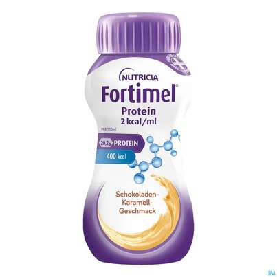 Fortimel/protein 200ml 2kcal Schoko-karamell 24st, A-Nr.: 5833360 - 01