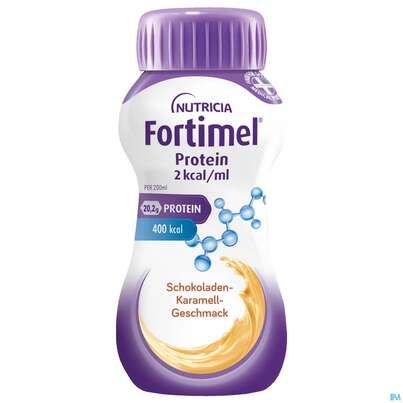 Fortimel/protein 200ml 2kcal Schoko-karamell 24st, A-Nr.: 5833360 - 02