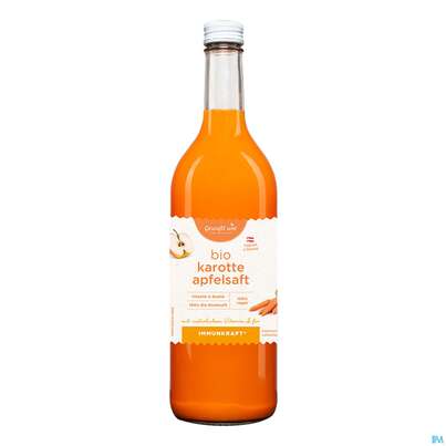 Sie sehen eine Packung Gewusst Wie Bio Saft Karotte Apfel 750ml, Produktbild: 01 Gewusst Wie Bio Saft Karotte Apfel 750ml, A-Nr.: 4399832 - 01