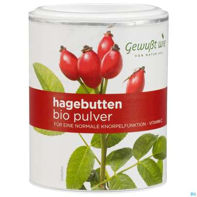 Sie sehen eine Packung Hagebutten Pulver Bio Gewusst Wie 150g, Produktbild: 02 Hagebutten Pulver Bio Gewusst Wie 150g, A-Nr.: 5214496 - 02