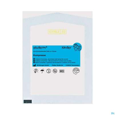 Kompressen Aluderm Einzeln Steril Kinder 8x 6cm 1st, A-Nr.: 2956665 - 01