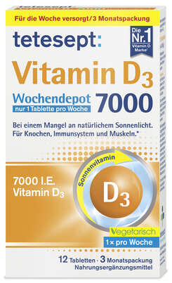 Vitamin D3 7000 Wochendepot 12 St, A-Nr.: 5074606 - 01