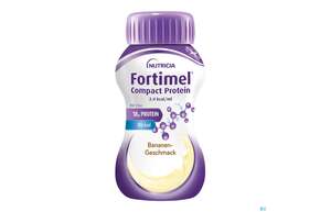 Fortimel/compact/protein 125ml Vitalflasche Banane 24st, A-Nr.: 3948722 - 01
