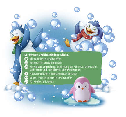 tetesept Kids Bade-Überraschung Pinguin Parade 1St., A-Nr.: 5932731 - 05