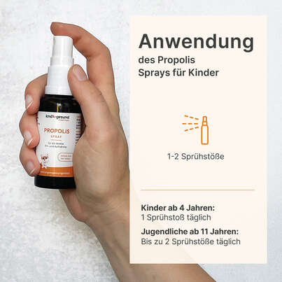 Sie sehen eine Packung Propolis Spray für Kinder, Produktbild: 04 Propolis Spray für Kinder, A-Nr.: 5940038 - 04