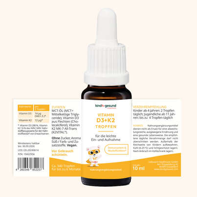 Vitamin D3+K2 Tropfen für Kinder, A-Nr.: 5940050 - 05