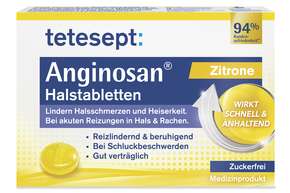 tetesept Anginosan Zitrone Lutschabletten zuckerfrei 20 Stk., A-Nr.: 5388664 - 01