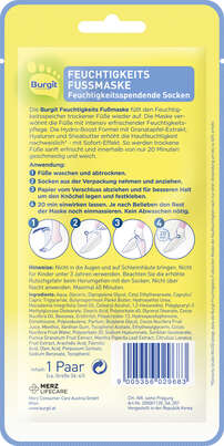 Burgit Feuchtigkeits Fußmaskensocken 1Paar, A-Nr.: 5759362 - 02