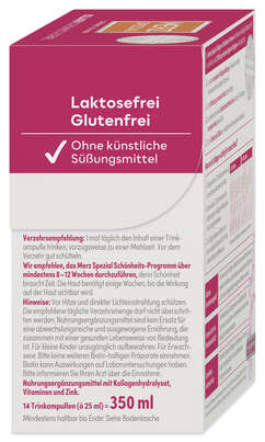 Sie sehen eine Packung Merz Spezial Kollagen Schönheitsformel Trinkampullen 14x25ML, Produktbild: 04 Merz Spezial Kollagen Schönheitsformel Trinkampullen 14x25ML, A-Nr.: 5406250 - 04
