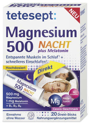 Tetesept Magnesium NACHT Direkt Stick 20ST, A-Nr.: 5882453 - 01