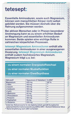tetesept Magnesium Aminosäuren 30 St, A-Nr.: 4449317 - 02